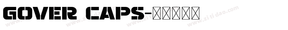 gover caps字体转换